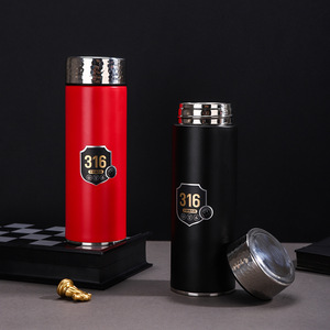316 Stainless Steel Insulated Mug Straight Body Double Wall Vacuum Insulated Tea Infuser Office Business Gift - Product Image 2