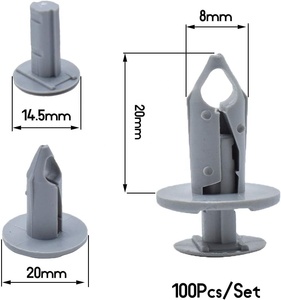 100 stuks kunststof bevestigingsnagels Boutique Clips Hoge prestaties Multi-model compatibel - Product Image 2