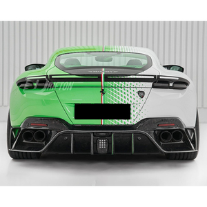 Diffuseur de pare-chocs arrière en fibre de carbone sèche de style MSY pour Ferrari Roma 2020-2025 - Product Image 1
