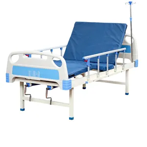 Hospital Furniture Clinic Patient Bed 2 Function Icu Medical Nursing Care Bed 2 Crank Manual Hospital Bed For Patient