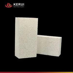 Kerui giá thấp hiệu suất cao mullite cách nhiệt gạch Trọng lượng nhẹ vật liệu chịu Lửa Cách Nhiệt mullite gạch