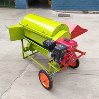 Décortiqueuse et Batteuse de Riz à Moteur Essence, Mini-Machine Professionnelle pour le Décorticage de Grains et Paddy, Matériel Agricole