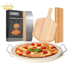 Bánh <span class=keywords><strong>Pizza</strong></span> nướng đá nướng giấy phục vụ giá gỗ mái chèo Rocker Cutter bánh <span class=keywords><strong>pizza</strong></span> Peel công cụ cordierite Vòng bánh <span class=keywords><strong>pizza</strong></span> Đá Bộ - Product Image 1