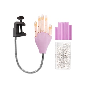 Équipement de pratique de Nail Art avec 200 pièces de faux ongles réglables, Flexible, <span class=keywords><strong>formation</strong></span> de manucure, main de prothèse, Nail Art, fausse main - Product Image 2