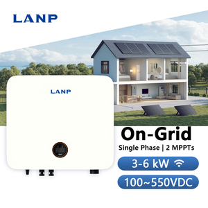 Onduleur solaire hybride tout-en-un monophasé 3-6 kW (5 kW, 6 kW) sur réseau, IP65, 2 MPPT, à onde sinusoïdale pure pour système solaire domestique - Product Image 1