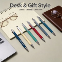 Bolígrafo de Aluminio con Diseño Decorativo Calado, Elegante y Artístico para Regalo de Oficina