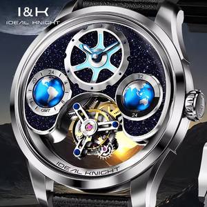 IDEAL KNIGHT 6805 Women's Luxury Business Charm Tourbillon <b>Automatic</b> Miyota Movement <b>Skeleton</b> Stainless Steel <b>Watch</b> - Product Image 5