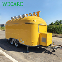 WECARE Chariots de restauration, Foodtruck, Voiture de restauration, Chariot à limonade, Chariot à hot-dogs, Chariot à café, Camion à pizza, Restaurant mobile, Remorque de restauration rapide entièrement équipée