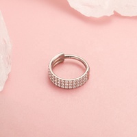 Perhiasan mewah mewah perhiasan tubuh Titanium manset hidung anting Helix tindik tulang rawan Tragus hidung cincin untuk wanita