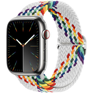 Enjoy Pretty Dual Color Woven Nylon Watch Band para Apple Watch Smart Watch Correa - Product Image 5