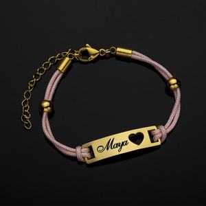 Custom Anti Tarnish Luxury Fine Stainless Steel 18k PVD Gold Plated <b>Fashion</b> <b>Bracelet</b> & Bangle Thread <b>Bracelet</b> for Women Men - Product Image 4