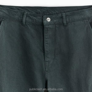Pantalon cargo ample à coupe large pour hommes avec logo personnalisé OEM 100% en sergé de coton et multi-poches - Product Image 6