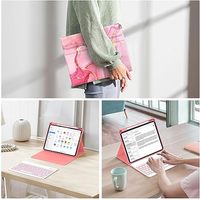 Pour iPad (A16) 11e/10e génération 11/10,9 pouces Étui avec clavier (2025/2022)-7 couleurs rétroéclairage Clavier folio détachable sans fil