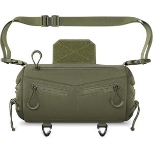CVLIFE Hand Warmer Pouch Green Polyester Waist Mount For Skiing Fishing Camping Football Hiking - Product Image 1