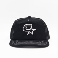 Topi Vintage olahraga luar ruangan pinggiran datar tidak terstruktur 5 Panel bordir kustom katun populer Eropa topi ayah Snapback