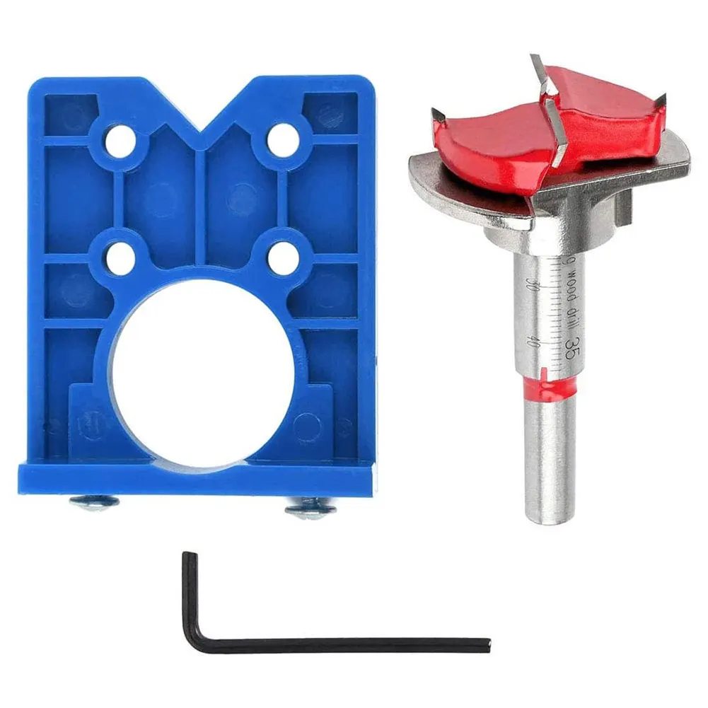 35 мм АБС-пластик шкафы двери отверстие локатор шаблон точной деревообрабатывающее шарнирное бурения руководство шарнирное сверло инструмент «сделай сам»