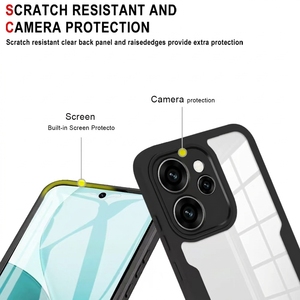 Capa Protetora Transparente 360 Graus para Telefone com Protetor de Tela Integrado Anti-queda Compatível com A6X <span class=keywords><strong>OPPO</strong></span> Reno15 - Product Image 3