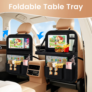 Aufbewahrung tasche für Autos itze aus <span class=keywords><strong>Oxford</strong></span>-Stoff mit kleinem Tischbrett-Organizer für Stuhl lehnen für Auto organisatoren - Product Image 6