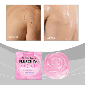 Jabón Facial de Rosas, <span class=keywords><strong>Espuma</strong></span> Limpiadora Facial, Blanqueador, Nutritivo, Hidratante, Antiacné, Jabón Corporal para Baño - Product Image 3