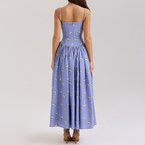 Vendita all'Ingrosso di Vestiti Floreali Casual da Donna, Abiti Estivi, Robe Pour Femme, Vestiti Lunghi Maxi con Motivi Floreali - Product Image 2