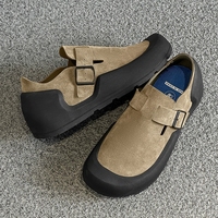 Sabots et mules pour hommes à semelle en liège, et sabots-pantoufles rétro en cuir véritable et daim de haute qualité pour femmes, chaussures décontractées à semelle épaisse – Meilleures ventes