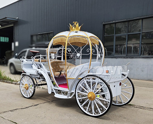 Hot Sale Electric Cinderella Pumpkin Carriage Durable Structure for Theme Park Tour Transport - Product Image 1
