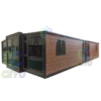 Casa Contenedor Expandible de Doble Ala Directo de Fábrica, Cabina Resistente al Viento para Vivienda en Obras y Alojamiento al Aire Libre