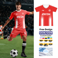 Maillots de football originaux EXON Thaïlande avec design rétro, version thaïlandaise Camisa De Futebol pour les collectionneurs de football