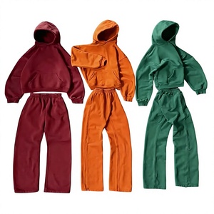 Survêtements d'hiver personnalisés respirants et légers en polyester 100 %, ensemble jogging et sweat à capuche - Product Image 1