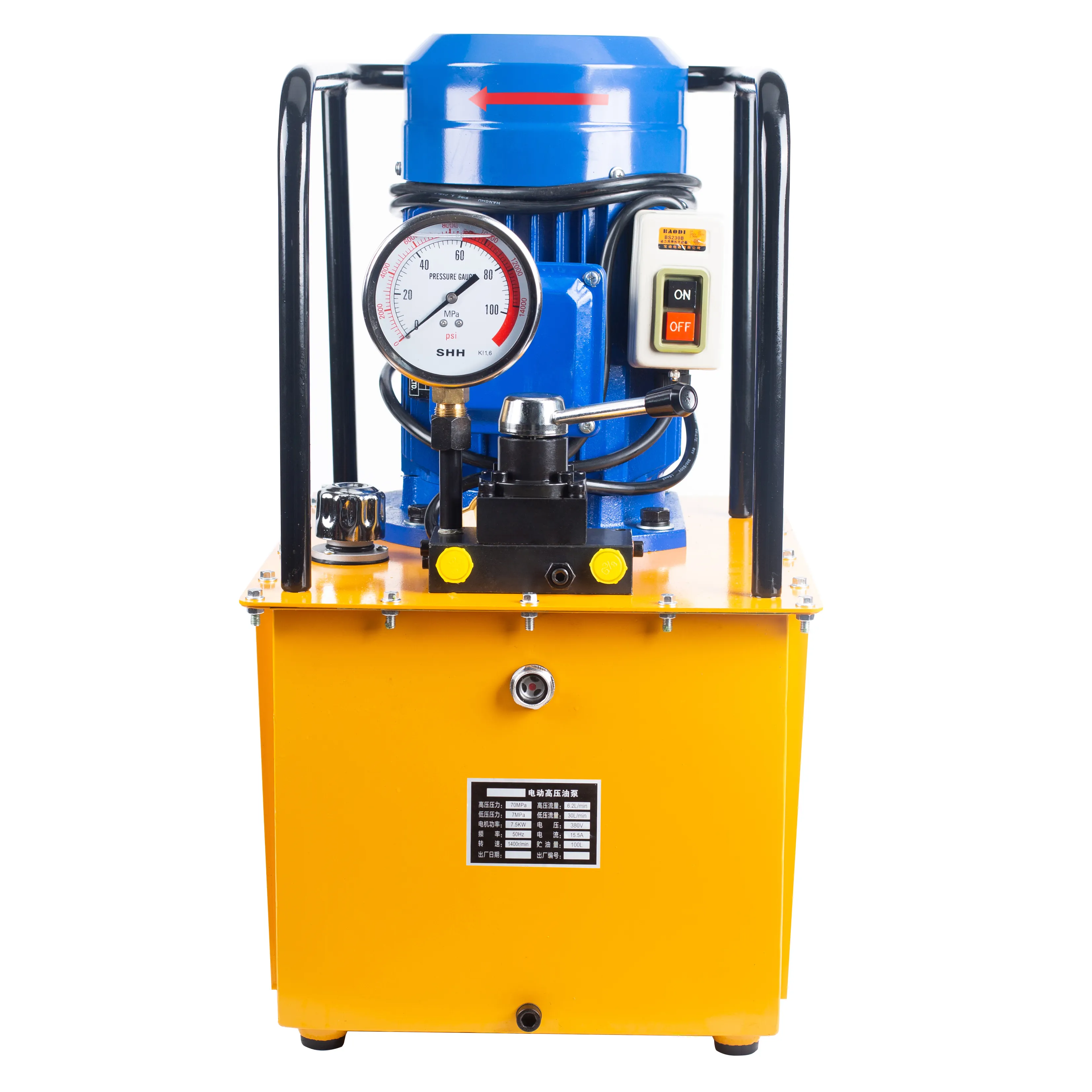 Beste 10000psi Elektrische Hydraulik pumpe für Hydraulik werkzeuge Tragbares Kraftwerk für Hydraulik werkzeuge