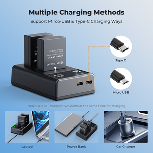 KF28.0029 K&F Concept <span class=keywords><strong>Batteria</strong></span> per Fotocamera di Alta Qualità 1100mAh per Canon LP-E12, Caricabatterie con Doppio Slot e Display LCD - Product Image 6