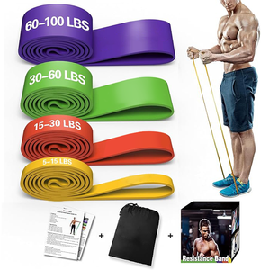 Bandes de Résistance en Latex Robustes pour l'Assistance aux Tractions et l'Entraînement Personnalisé - Product Image 1