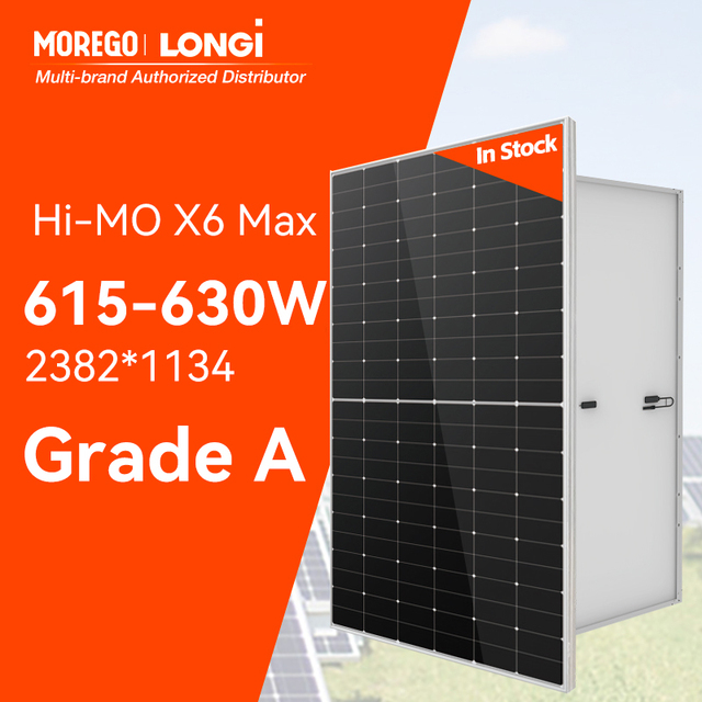 Longi Solar Hi-MO X6 MAX Super Power Solar Panel 630W 625W 620W 615W Grade a Photovoltaic Modules