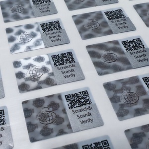 Pegatinas Holográficas 3D Personalizadas, Impermeables y Resistentes a la Decoloración, con Códigos QR Microtransparentes para Aplicaciones Versátiles - Product Image 1