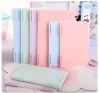 Carnet à spirale horizontal à feuilles mobiles, best-seller, carnet de notes simple, personnalisable, pour étudiants, format A5 B5, carnet macaron à spirale