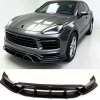Lèvre de pare-chocs avant en fibre de carbone de style C pour Porsche Cayenne SUV Coupé 9Y0 (2018-2024) Directement de l'usine