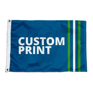 Diskon Besar Pengiriman Cepat 3x5ft Grosir 100% Poliester Kustom Bendera Cetak Layar Besar Profesional