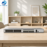 Switch PoE Gigabit Ethernet Empresarial de 24 Puertos 5710-28C-PWR-EI-AC de 370W con 4 Puertos de Enlace Ascendente SFP+ de 10G y Ranuras de Extensión Dobles