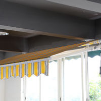 Auvent de fenêtre en aluminium manuel ou motorisé pour extérieur, auvent rétractable pour balcon, auvents en aluminium pour extérieur