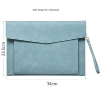 Gran oferta, estuche organizador de sobres de cuero de gran capacidad, estuche para archivos, carpeta de documentos para papelería de oficina, papelería escolar