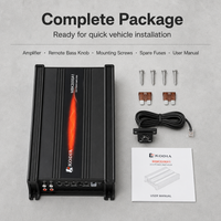 Amplificateur de voiture mono bloc classe D 2000W RMS, directement de l'usine, avec SNR 91-100dB, haute efficacité