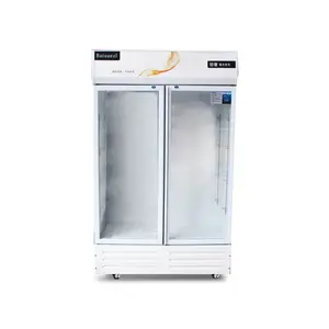 Lemari Es Lemari Kaca Pintu Freezer Stiker Minuman Showcase Tampilan Pendingin Kulkas