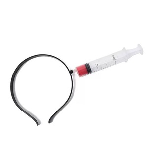 Serre-tête d'Halloween Horreur pour Enfant, Décoration <span class=keywords><strong>de</strong></span> Fête d'Halloween, Accessoires Effrayants Ciseaux Couteau Infirmière Seringue, pour Mascarade et Farces - Product Image 5
