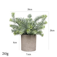 Mini plantes artificielles réalistes en pot avec pots pour la décoration de la maison, du bureau et des tables