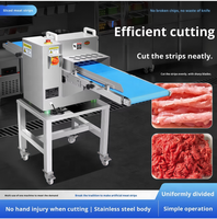 Nouvelle machine à découper la viande en acier allié, entièrement automatique, taille de découpe réglable, capacité de découper la viande congelée