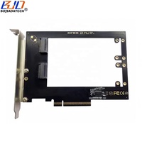 Tarjeta Adaptadora de Expansión PCI-E 4.0 8X a 2 Puertos EDSFF E1.S para SSD, Compatible con Placa Base PCIe X4x4 Bifurcación, Novedad 2026