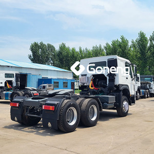 Camion tracteur remorque 6x4 tete 371 DIESEL d'occasion lourds sinotruk HOWO máy kéo đầu xe tải - Product Image 5