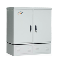 Armoire de distribution de fibre extérieure étanche IP65 avec 1152 noyaux, réseau de fibre optique à connexion croisée à 16 noyaux-FC SC