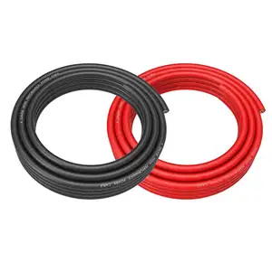 4 Gauge 25ft Black and 25ft RED Soft Touch Car Audio Power Ground Wire Cable