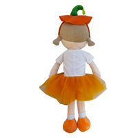 Jouets en peluche doux en édition limitée pour la saison d'Halloween, poupée personnalisée pour fille, rembourrée avec une robe pour enfants et adolescents